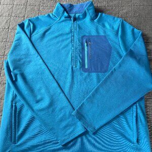 Vineyard Vines Performance 1/4 zip Men's XL Blue pullover activewear‎ jacket